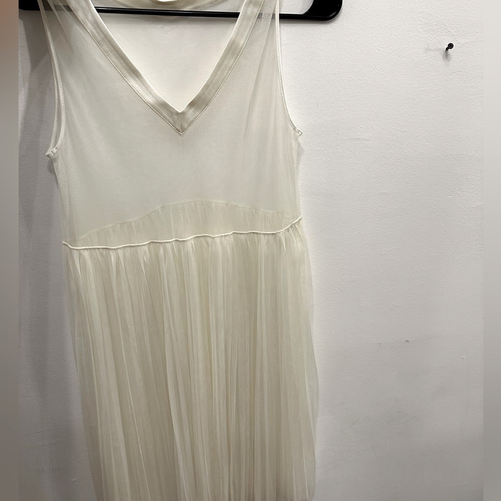 Sheer knee length cover up